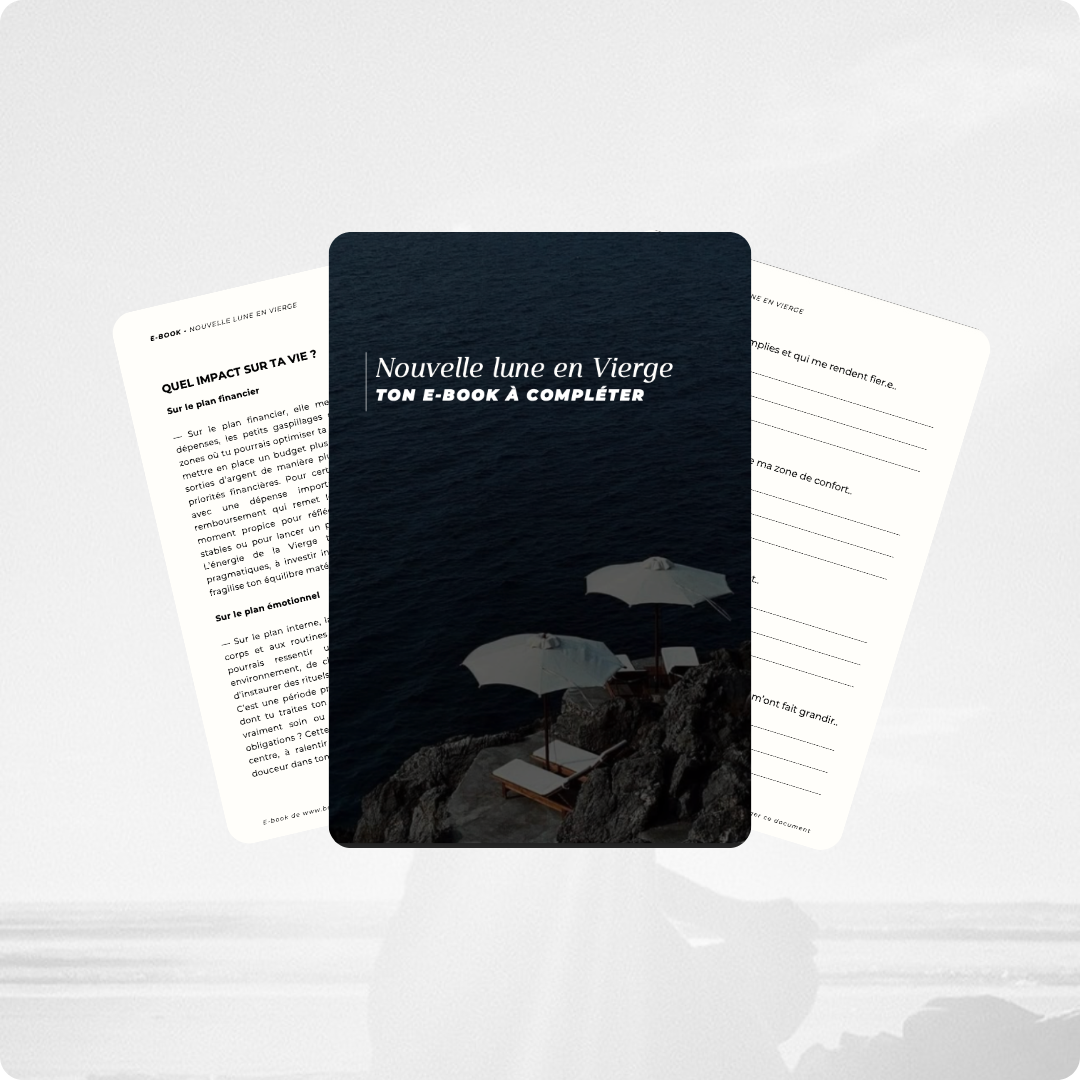 E-book & journal : Nouvelle lune en Vierge