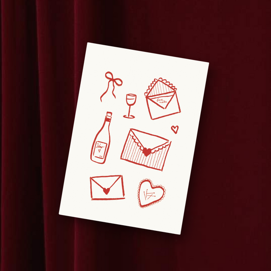 Carte postale - Lettre d'amour